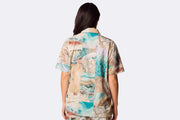 Columbia Cove Beach Printed Woven Short Sleeve Shirt Cool Green Coast